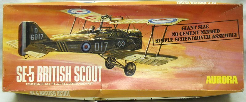Aurora 1/19 SE-5 British Scout Screwdriver Kit, 399 plastic model kit